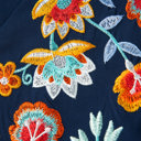  Erin Embroidered Detail Babydoll Blouse
