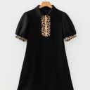 Black Small Estelle Sleeve Shift Mini Dress