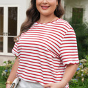  Esther Trim Short Sleeve PLUS Top