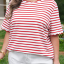  Esther Trim Short Sleeve PLUS Top