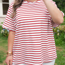  Esther Trim Short Sleeve PLUS Top