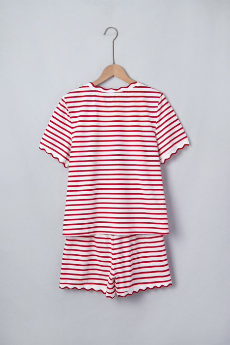 Estrella Scallop Trim Casual Top Set