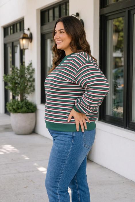 Eva Long Sleeve Shift PLUS Sweatshirt