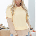  Evajira Two Piece Patchwork Sweatshirt