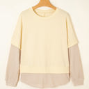  Evajira Two Piece Patchwork Sweatshirt