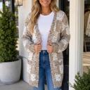  Evelina Print Open Cardigan