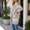  Evelina Print Open Cardigan