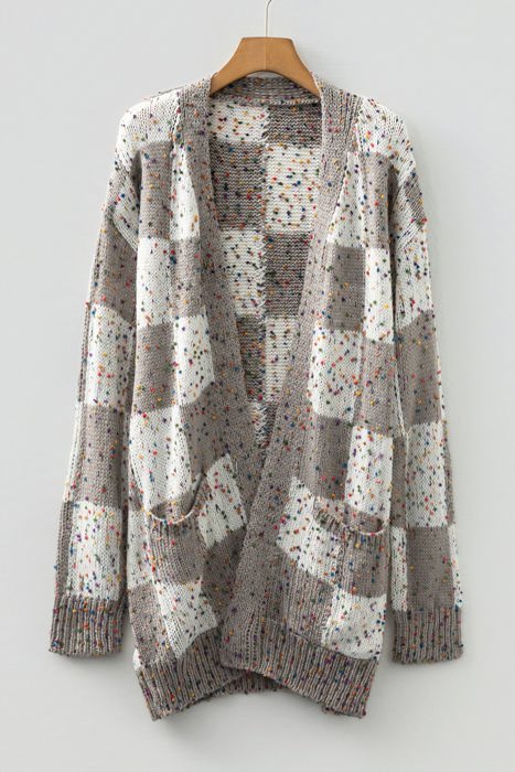 Evelina Print Open Cardigan
