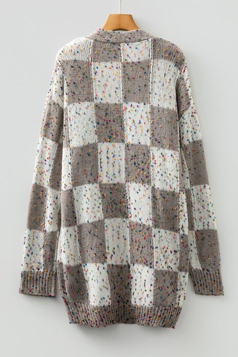 Evelina Print Open Cardigan