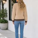  Evelyn Collar Front Fleece Pullover