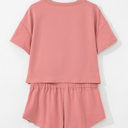  Evelynn Blossom 2pcs Cropped Tee Set