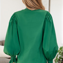  Everly Flounce Sleeve Trim Blouse