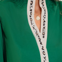  Everly Flounce Sleeve Trim Blouse