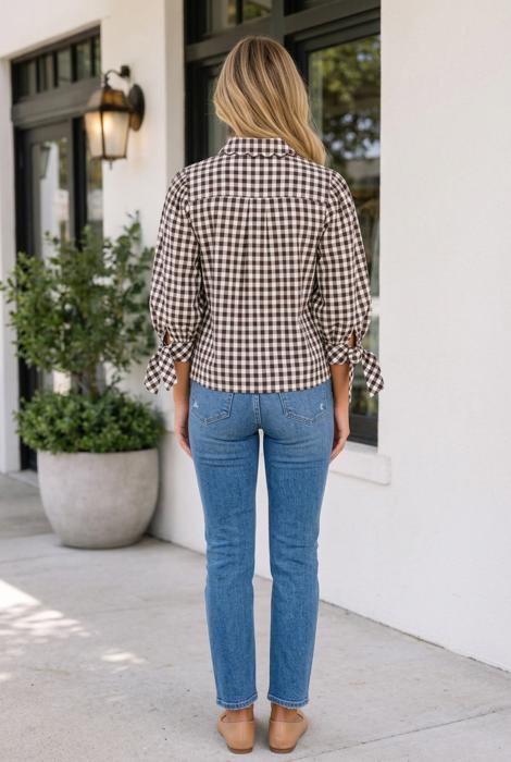 Fabianna Half Sleeve Down Shirt