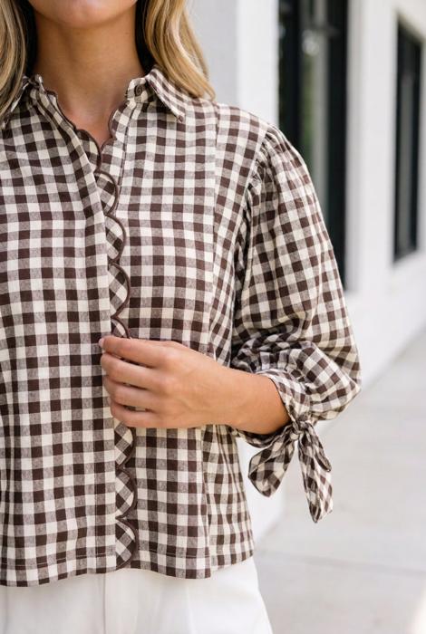 Fabianna Half Sleeve Down Shirt