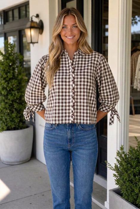 Fabianna Half Sleeve Down Shirt
