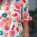  Faith Short Puff Sleeve Blouse