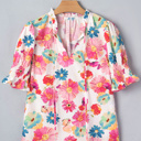  Faith Short Puff Sleeve Blouse