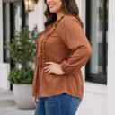  Farrah Long Sleeve Blouse Long Sleeve PLUS Top