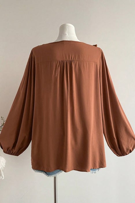 Farrah Long Sleeve Blouse Long Sleeve PLUS Top