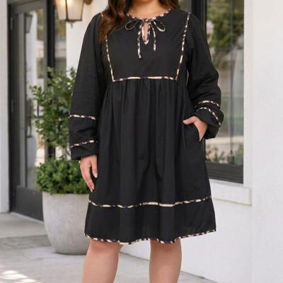 Fatima Flared Mini PLUS Dress