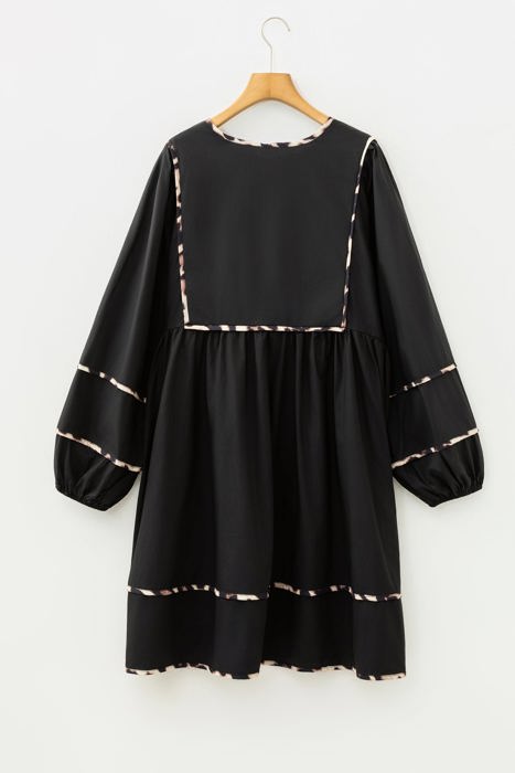 Fatima Flared Mini PLUS Dress