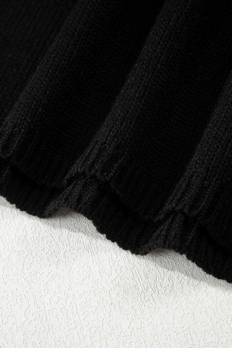 Faye Backless Bubble Sleeve Sweater