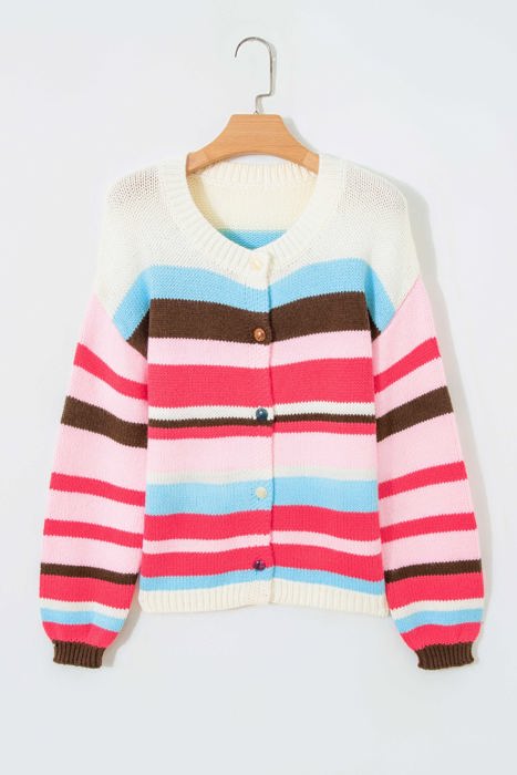 Fernanda Colorblock Drop Shoulder Cardigan