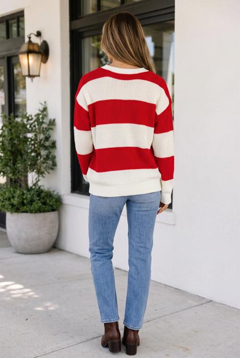 Fiona Sleeve Christmas Sweater Long Sleeve Top