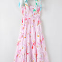  Flora Floral Knotted Shoulder Smocked Maxi Dress