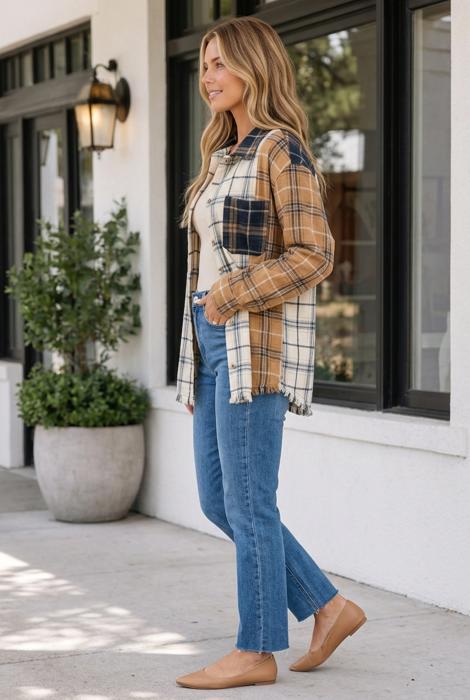 Florence Sleeve Shift Silhouette Shacket