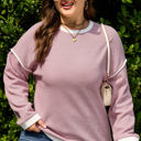 Light Pink Small Frances Drop Shoulder Loose Top