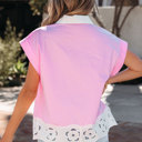 Francesca Short Sleeve Up Shirt