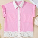  Francesca Short Sleeve Up Shirt