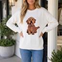  Franceskah Dropped Shoulder Relaxed Sweater