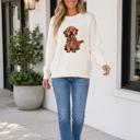  Franceskah Dropped Shoulder Relaxed Sweater