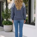  Franceskah Plaid Quarter Zip Sweatshirt