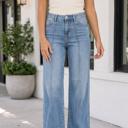 Dusk Blue Size 16 Gabriella Detail Flare Leg Jeans