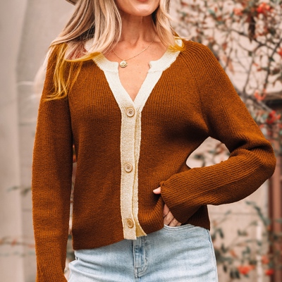 Gabriella Knit Neckline Short Cardigan