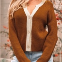  Gabriella Knit Neckline Short Cardigan