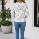 Gabriella Print Relaxed Drawstring Hoodie