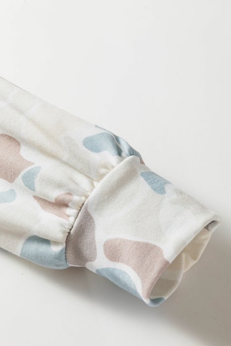 Gabriella Print Relaxed Drawstring Hoodie