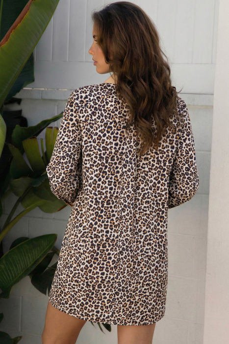 Gemma Long Sleeve Flared Dress