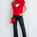  Genevieve Cropped Short Sleeve Sweater
