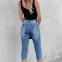  Georgia Skinny Distressed Capri Jeans