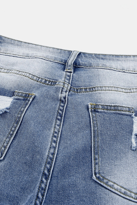 Georgia Skinny Distressed Capri Jeans