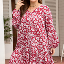  Georgina Balloon Sleeve Relaxed PLUS Dress