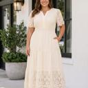  Geraldine Sleeve Maxi PLUS Dress