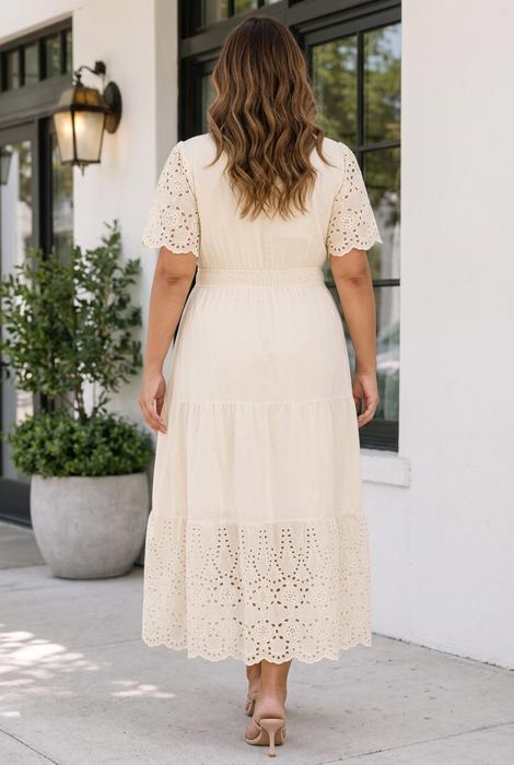 Geraldine Sleeve Maxi PLUS Dress
