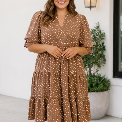 Gia Long Sleeve Shift PLUS Dress
